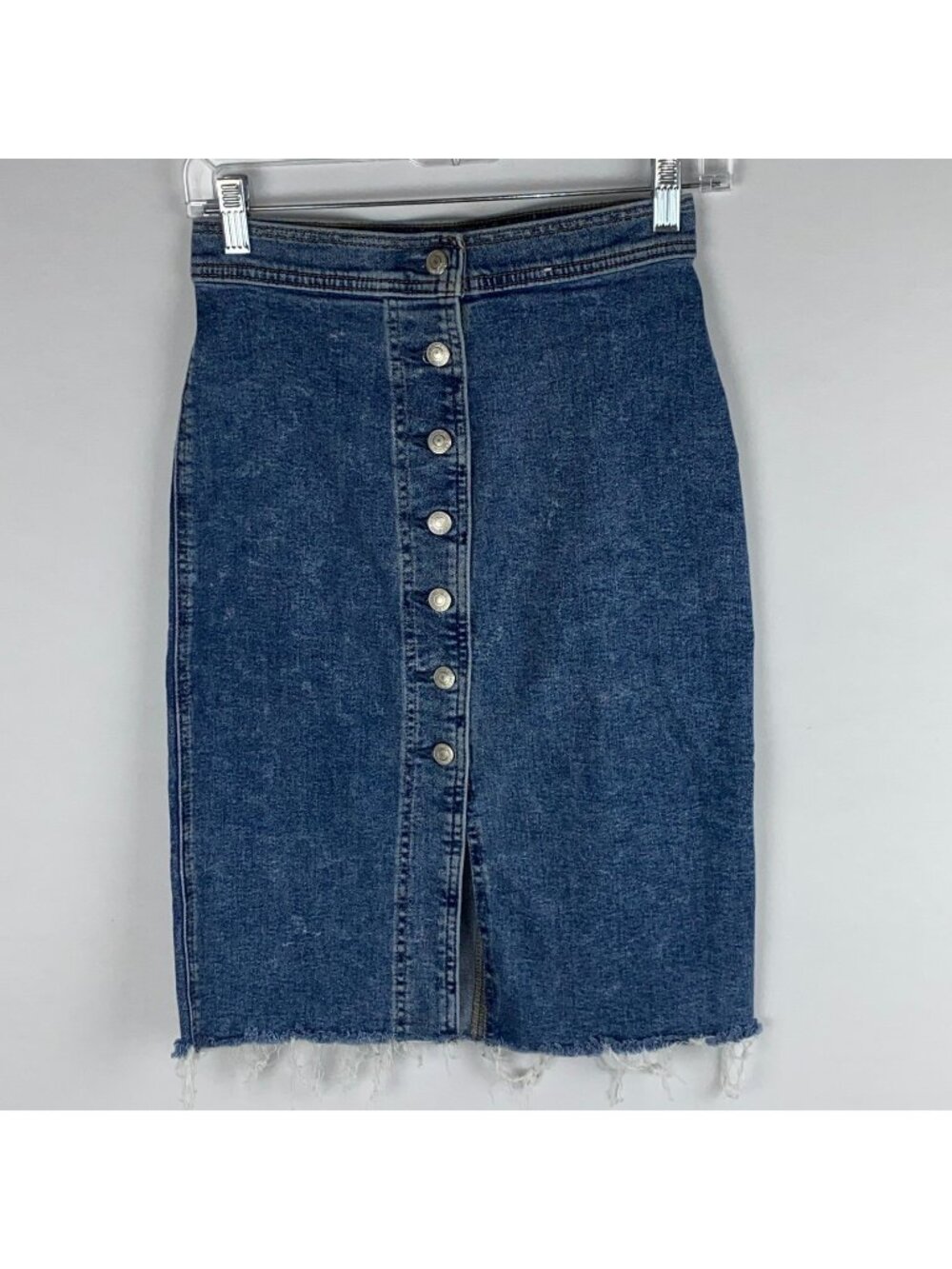 Abercrombie & Fitch Denim Jean Skirt Womens Cute Sexy Bohemian Work Job 4/27